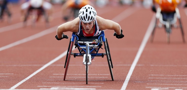 Women's 200m - T33/34 - Hannah Cockroft of Great Britain wins the raceFemmes 200m
