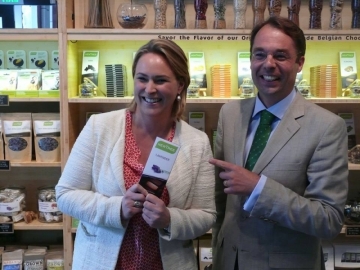 Visite dans le magasin belge New Tree à San Fransisco lors d'une mission économique