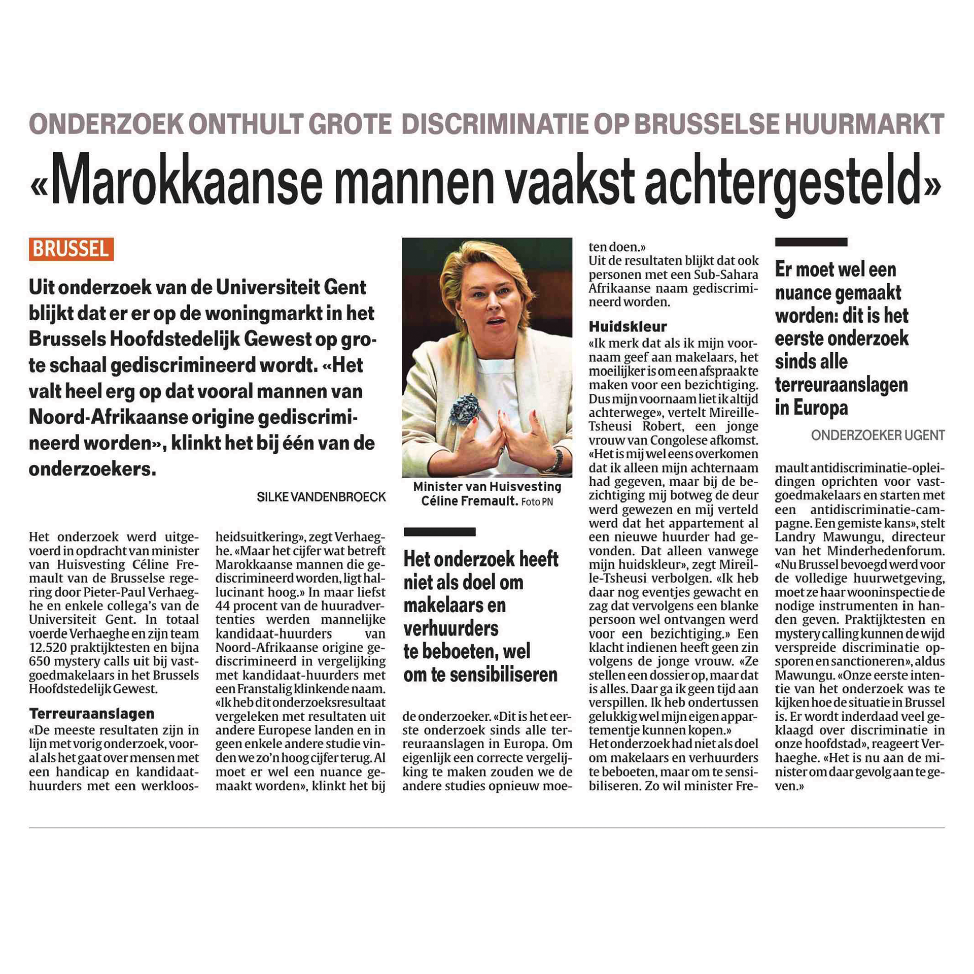 Marokkaanse mannen vaakst achtergesteld - HLN